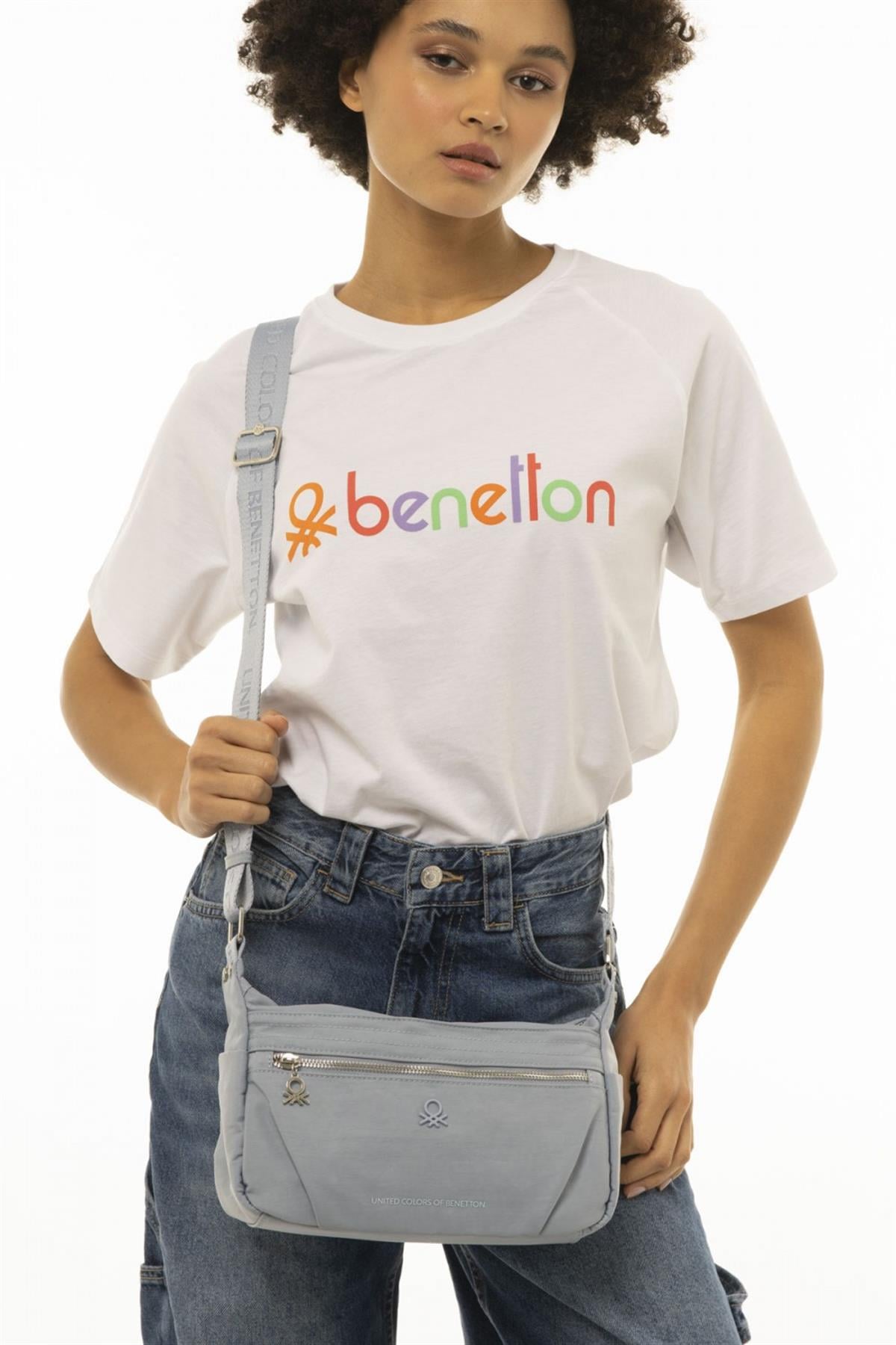 Benetton bnt 913 Kadın Çapraz Çanta Mavi