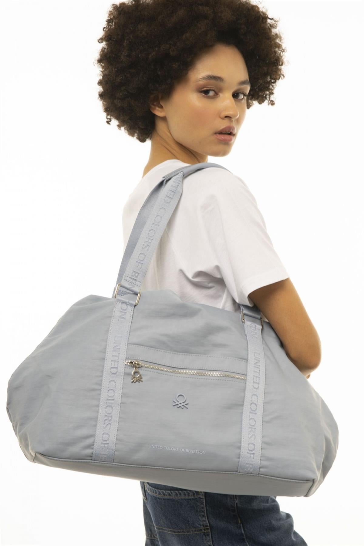 Benetton bnt 914 Kadın Omuz Çantası Mavi