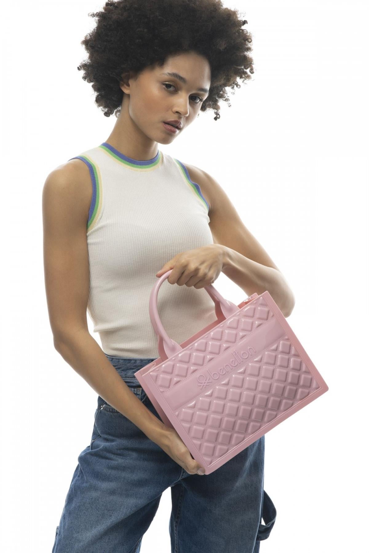 Benetton bnt 921 Kadın El Çantası Pembe