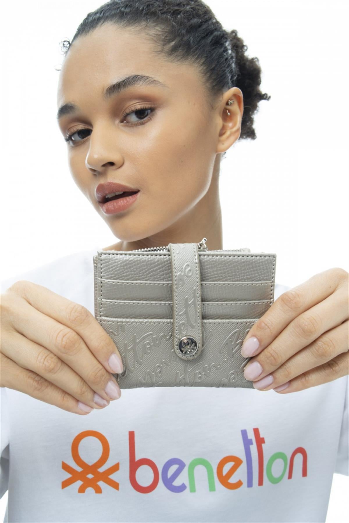 Benetton bnt 987 Kadın Cüzdan Altın