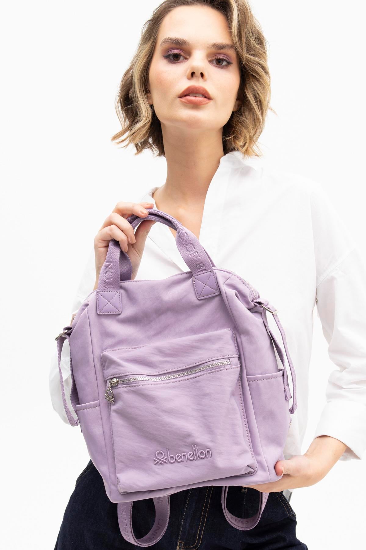 Benetton bnt1189 Kadın Sırt Çantası Lila