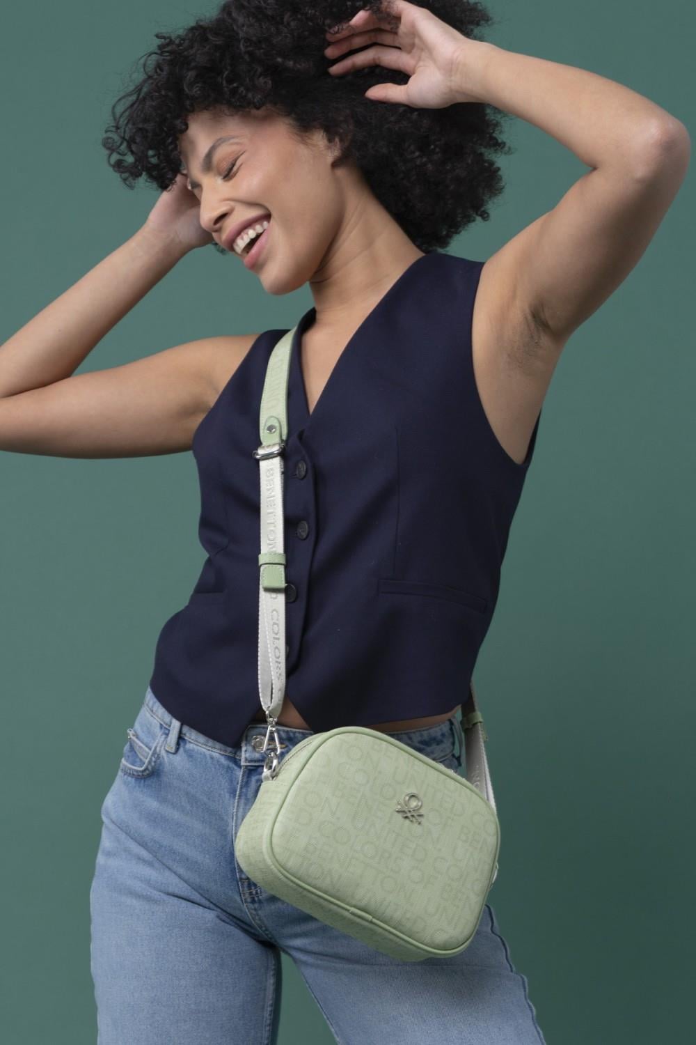 Benetton bnt1293 Kadın Çapraz Çanta Yeşil