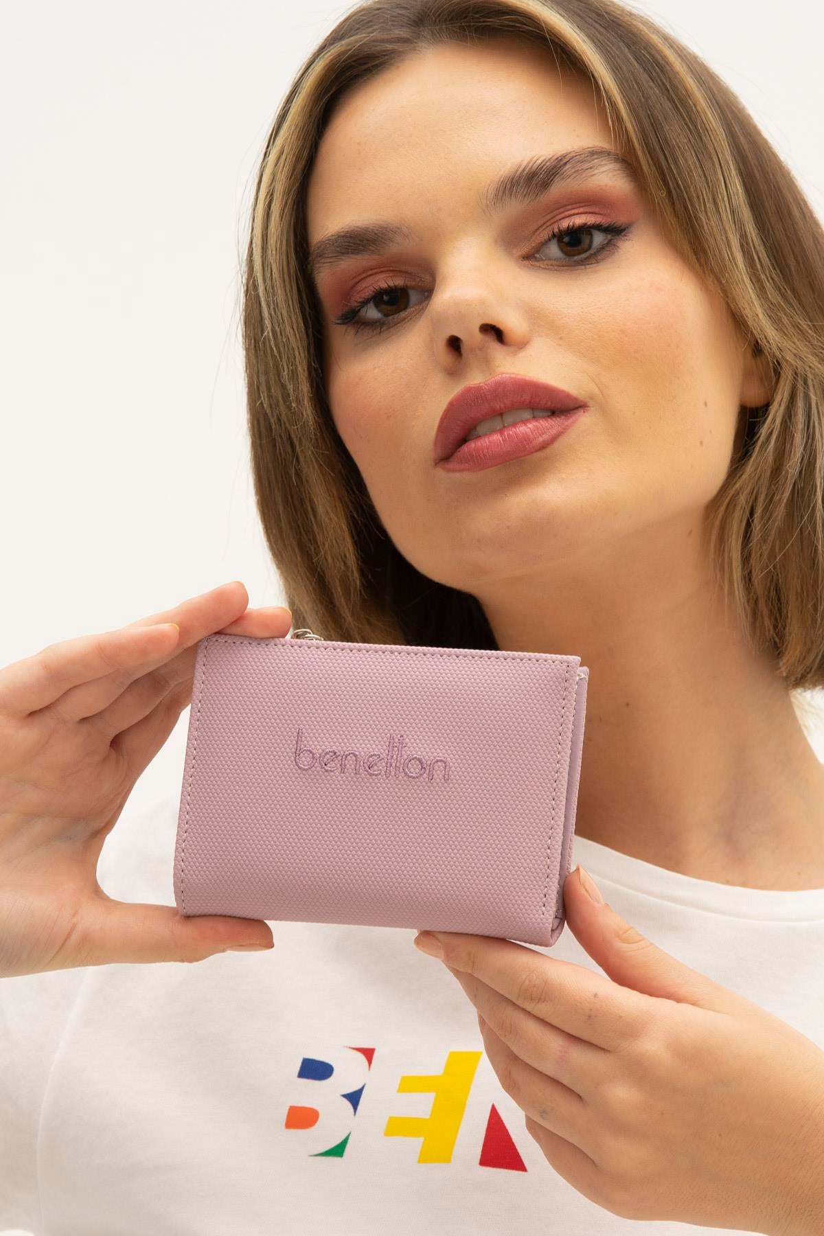 Benetton bnt1302 Kadın Cüzdan Lila