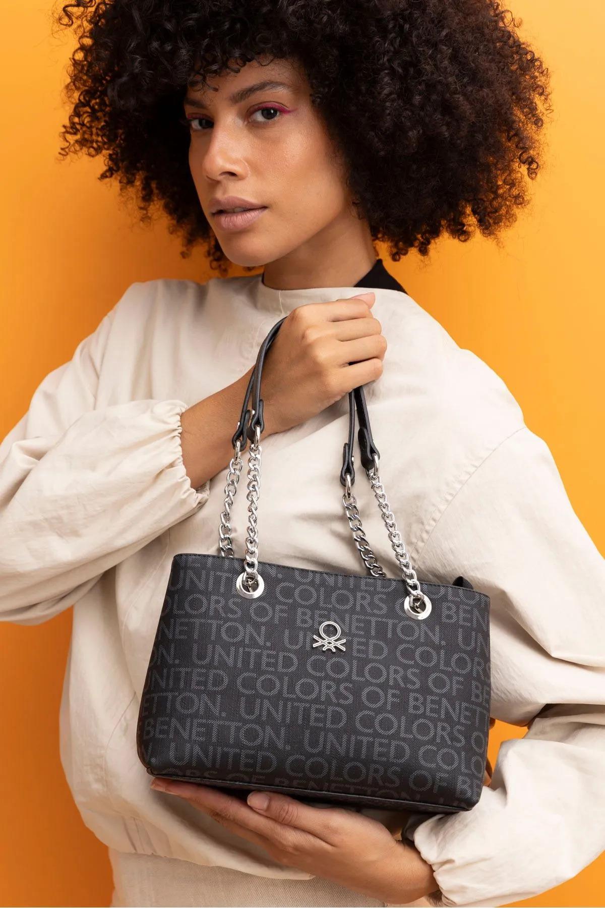 Benetton bnt1389 Kadın El Çantası Siyah