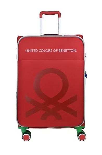 BENETTON BNT2200 KUMAŞ VALİZ KIRMIZI BÜYÜK BOY