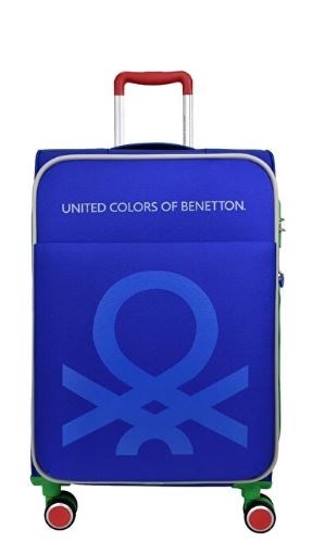 BENETTON BNT2200 KUMAŞ VALİZ SAKS MAVİ ORTA BOY