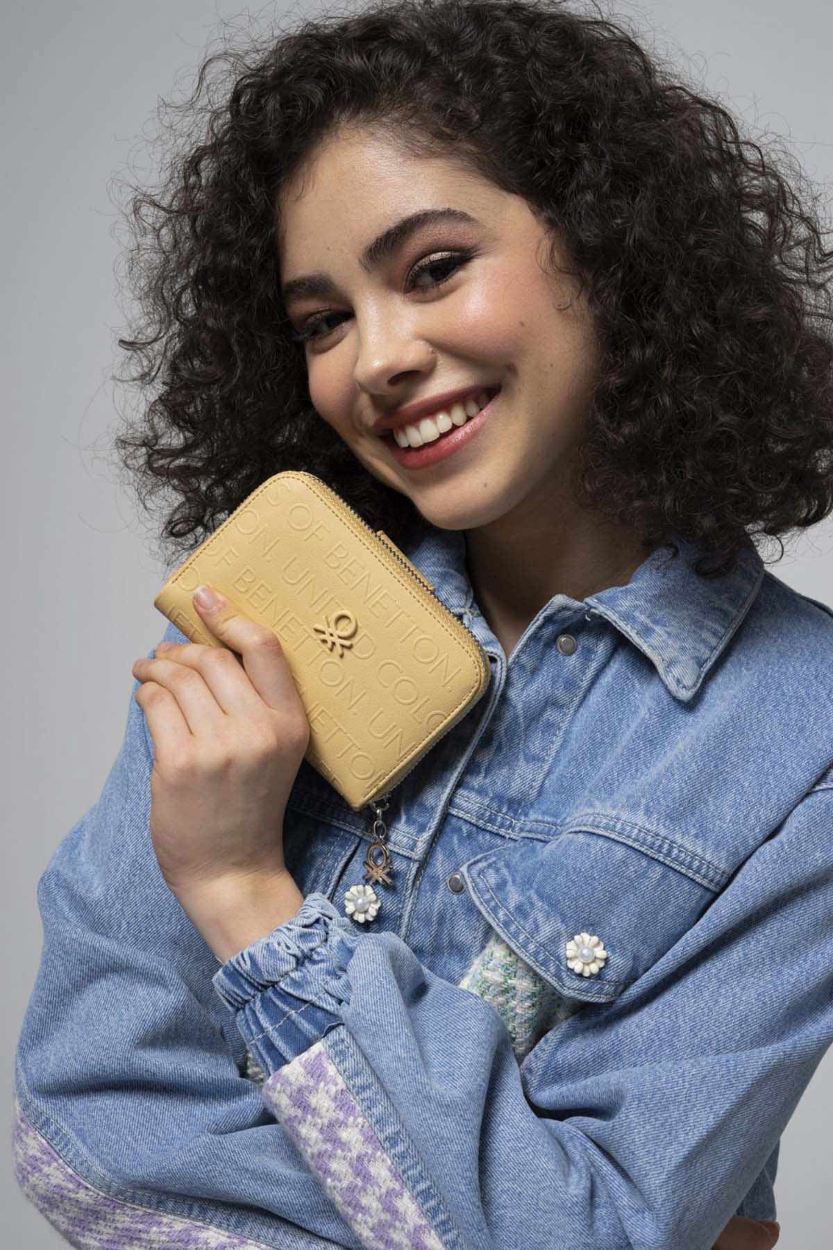 Benetton Kadın Cüzdan bnt 735 Sarı