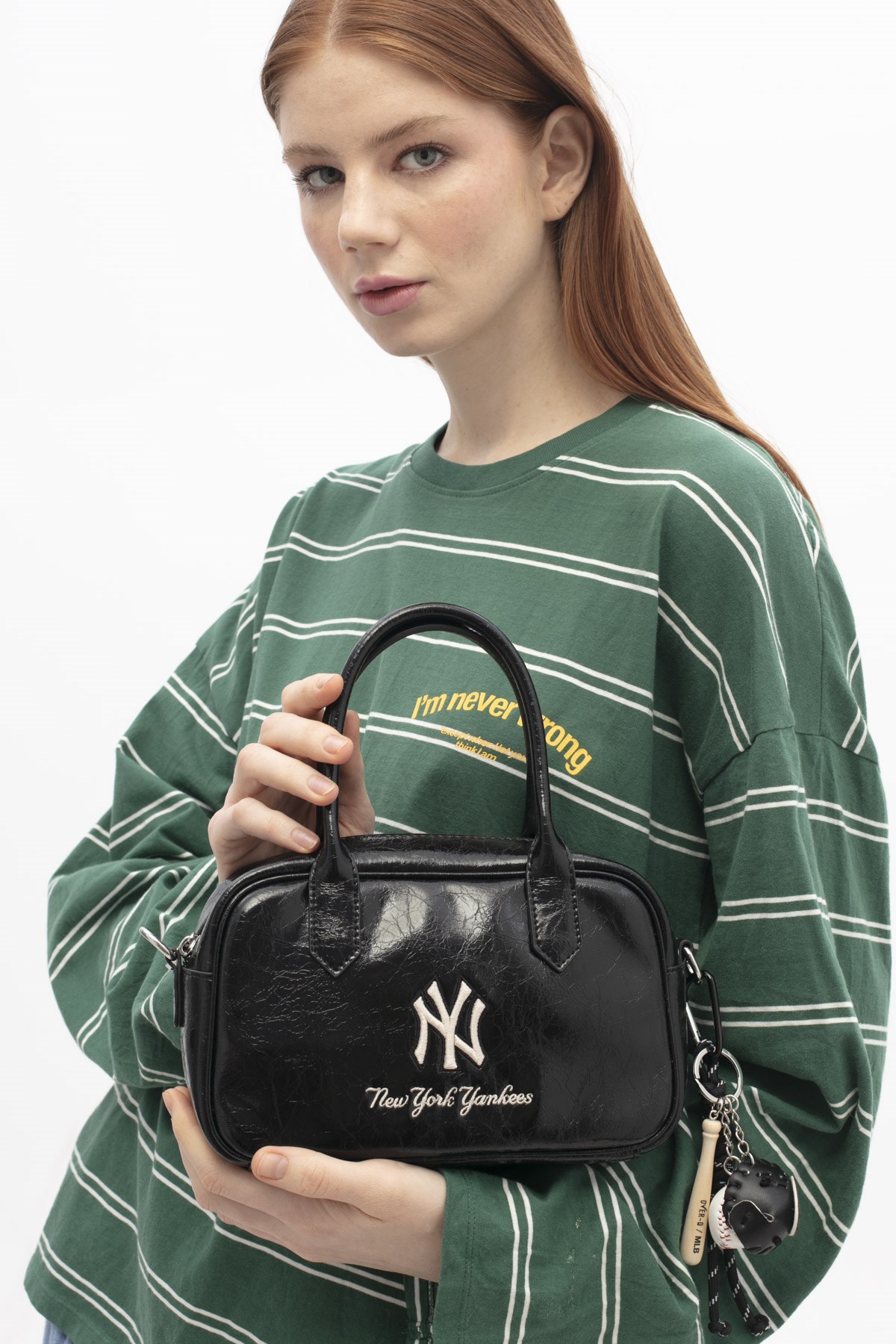 MLB NEW YORK YANKEES KADIN EL ÇANTASI SİYAH MLB018