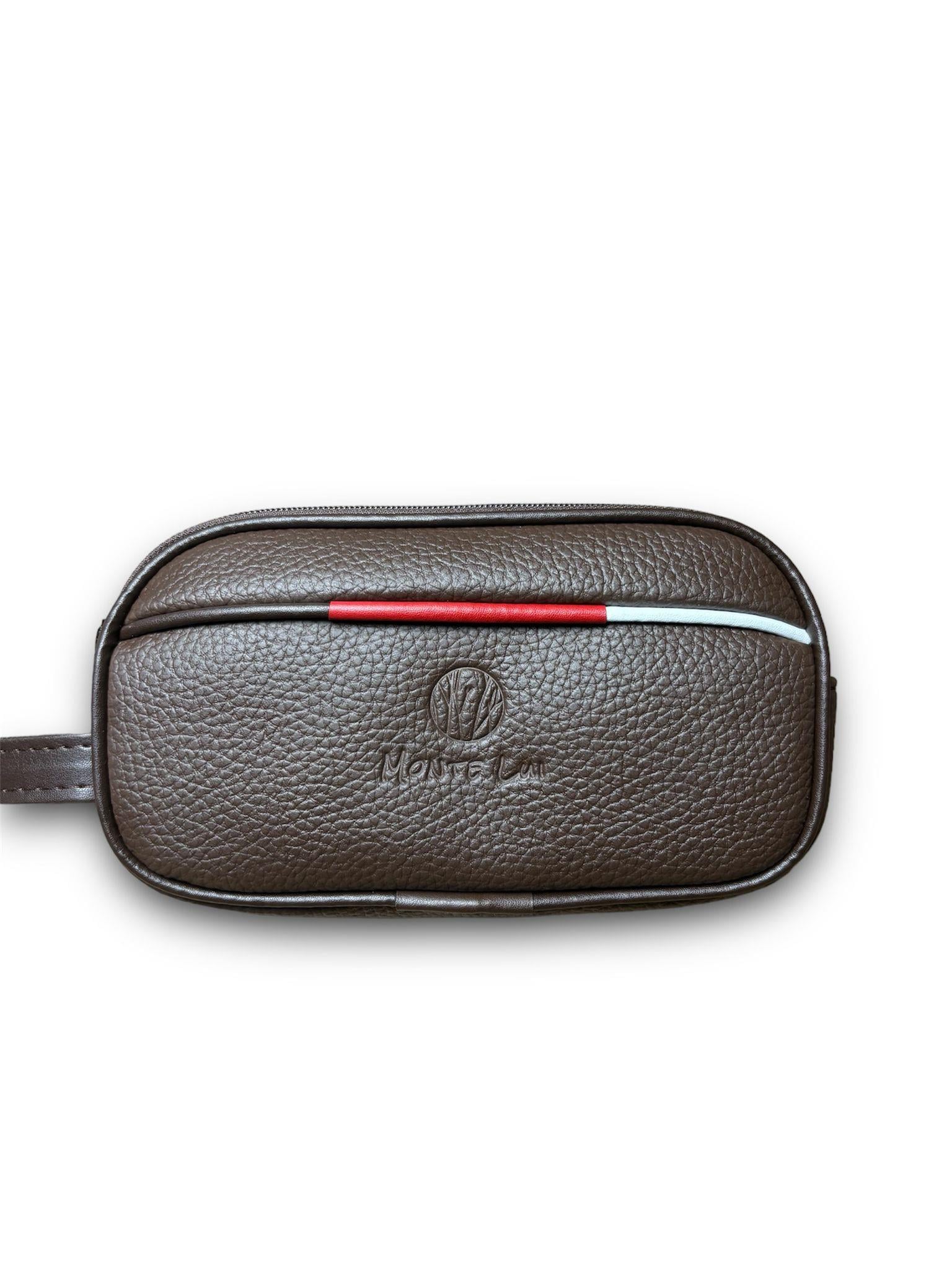 Monte Lui mnt2216 Erkek Suni Deri El Çantası Kahve