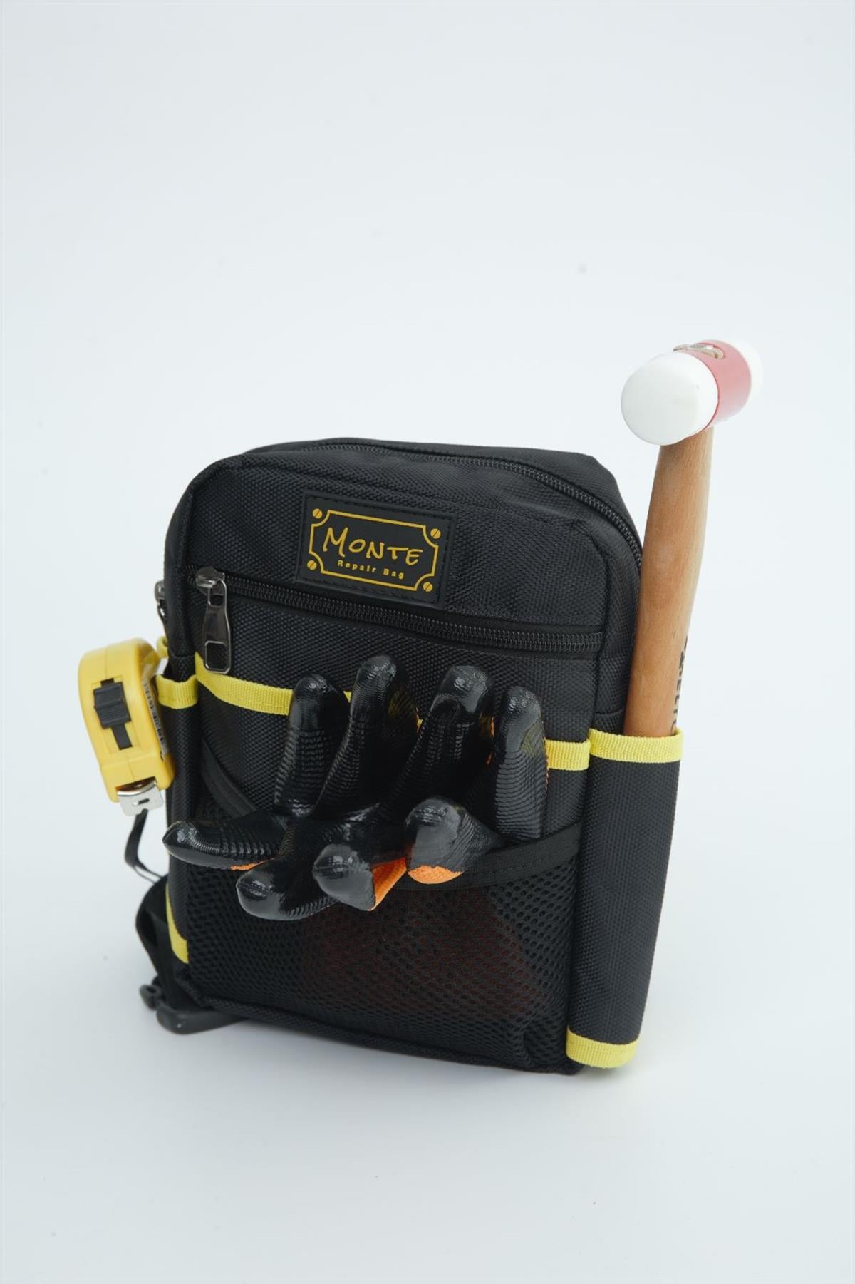 Monte Repairbag Monte-104 Bel Tipi Alet Çantası Siyah