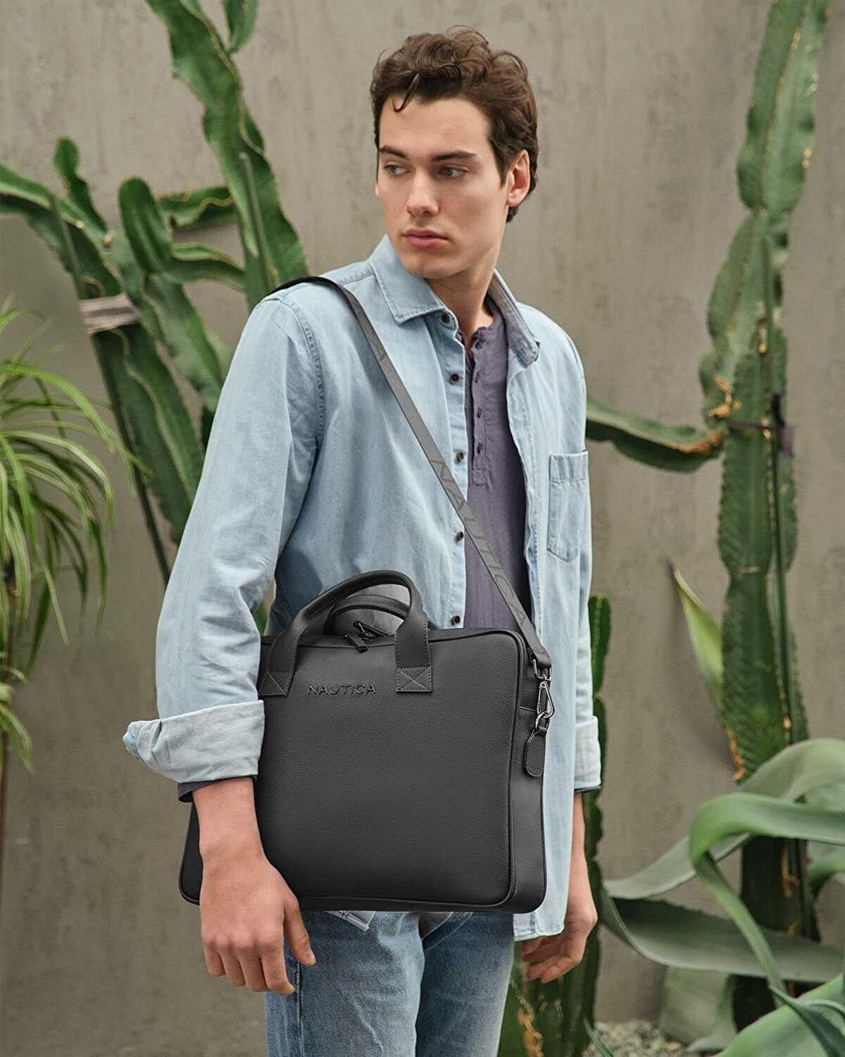 Nautica cn4315t Laptop Çantası Mat Siyah