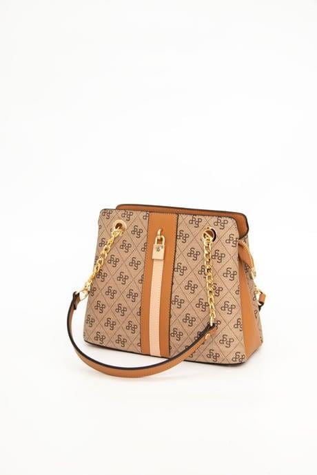 Silver & Polo Koyu bej-Taba SP1158 Kadın Omuz Çantası