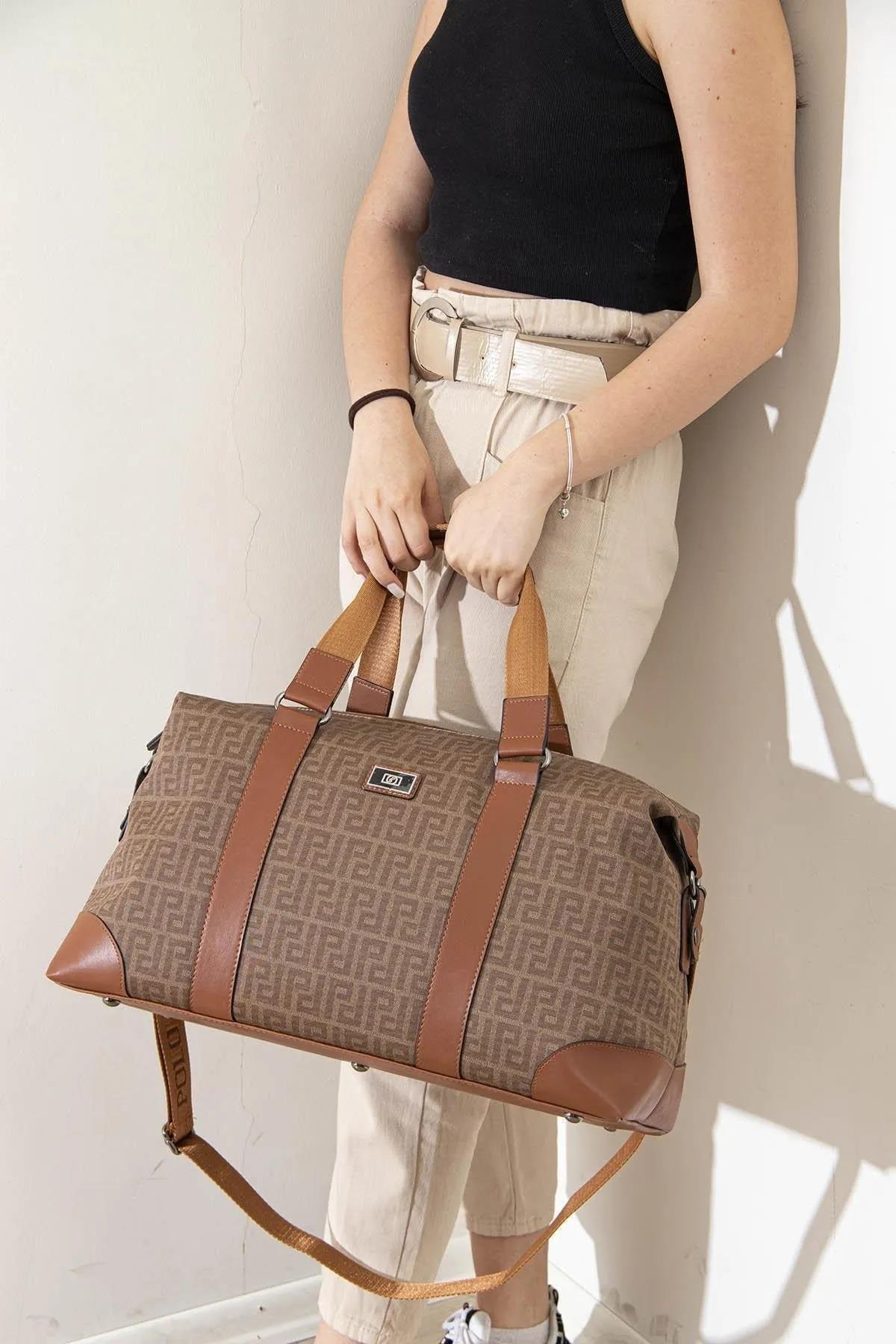 Silver&Polo 873 Seyahat Çantası Toprak Taba