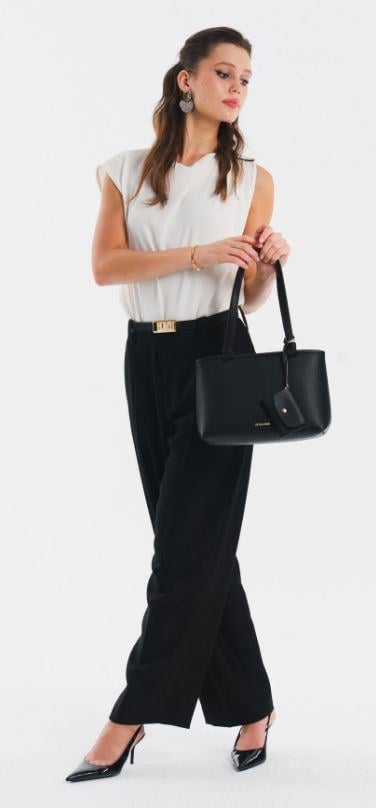 U.S. Polo Assn. Siyah Kadın Omuz Çantası Us25550