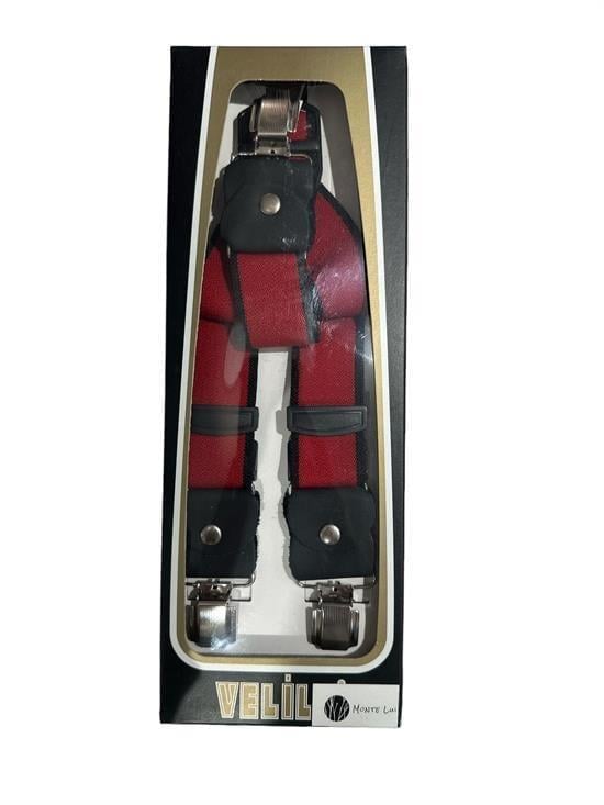Velila Erkek Pantolon Askısı Bordo