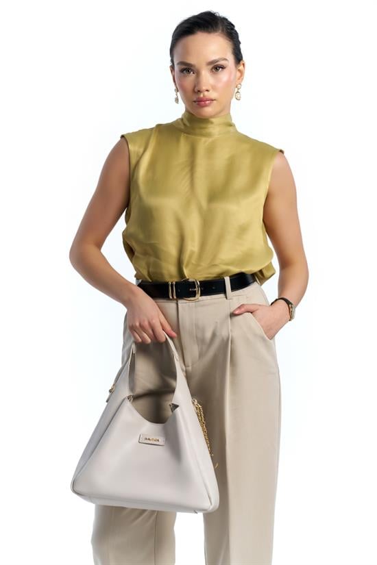 NAUTICA A.GRİ-VİZON KADIN OMUZ ÇANTASI CN7733T