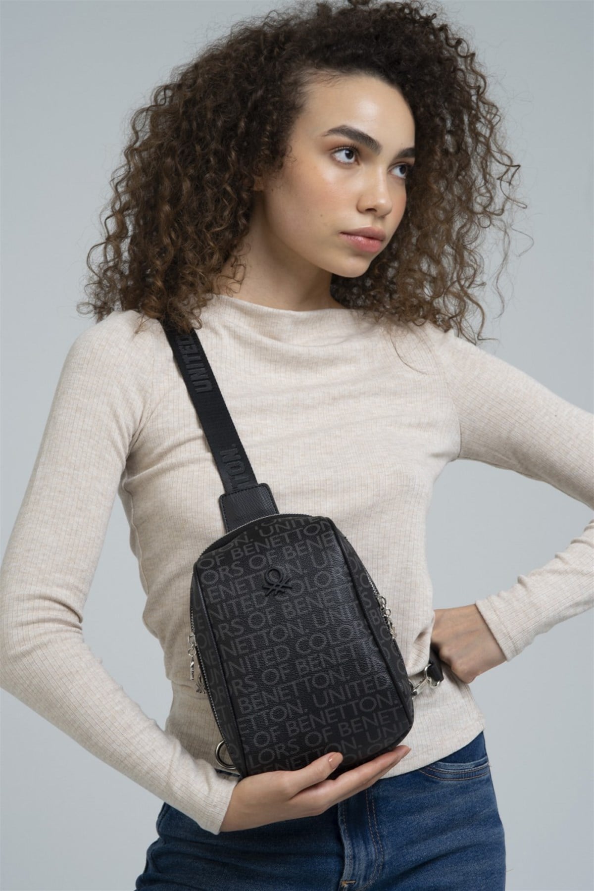 Benetton bn 819 Kadın Freebag Siyah