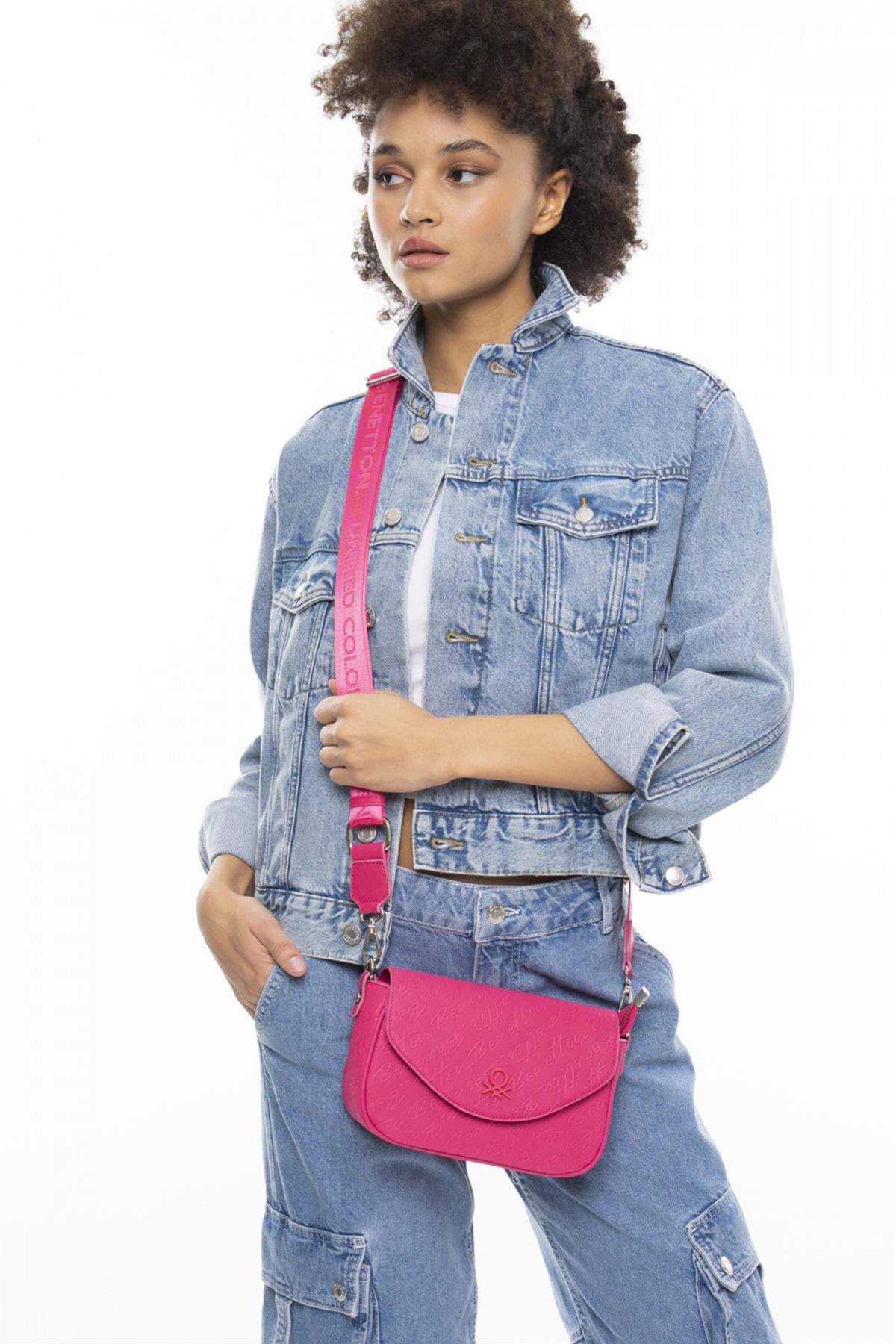 Benetton bnt 1047 Kadın Çapraz Çanta Fuşya