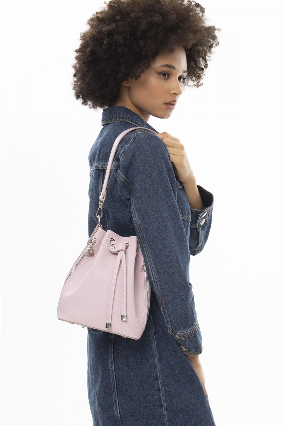 Benetton bnt 1050 Kadın Omuz Ve Çapraz Çanta Pembe