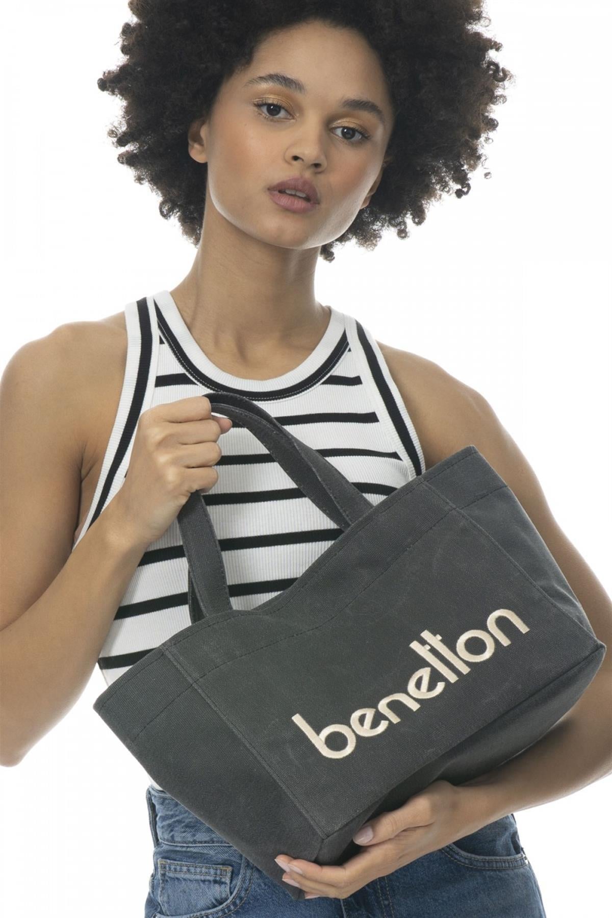 Benetton bnt 1102 Kadın El Çantası Siyah