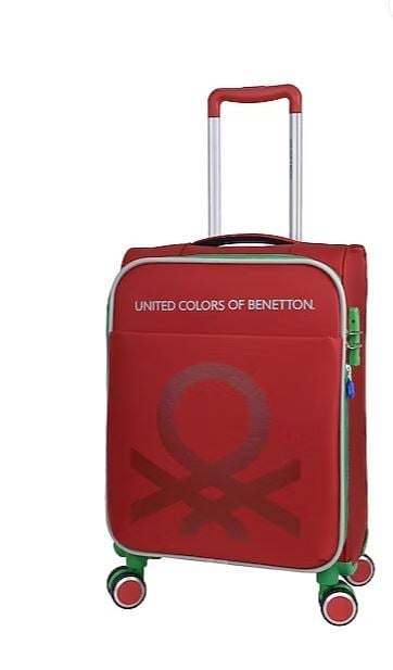 BENETTON BNT 2200 KUMAŞ VALİZ KIRMIZI KABİN BOY
