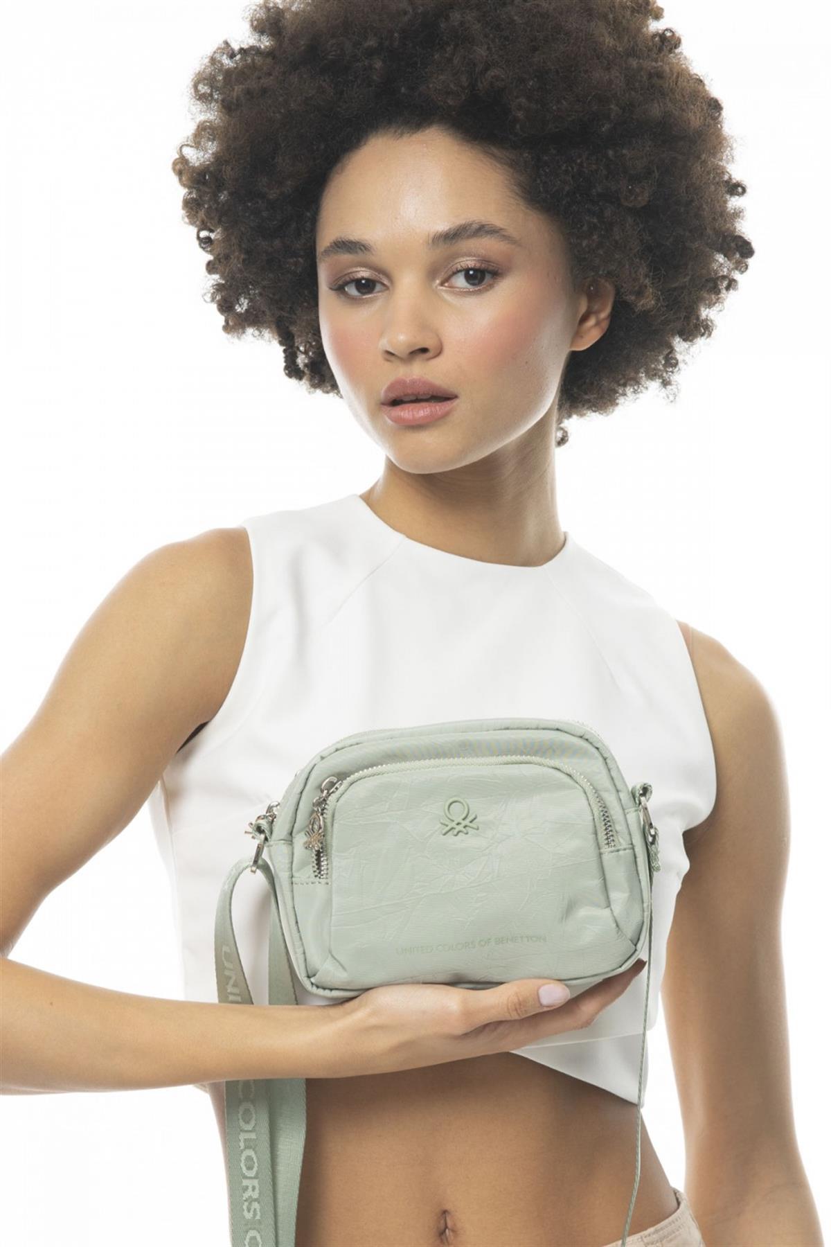 Benetton bnt 680 Kadın Çapraz Çanta Yeşil