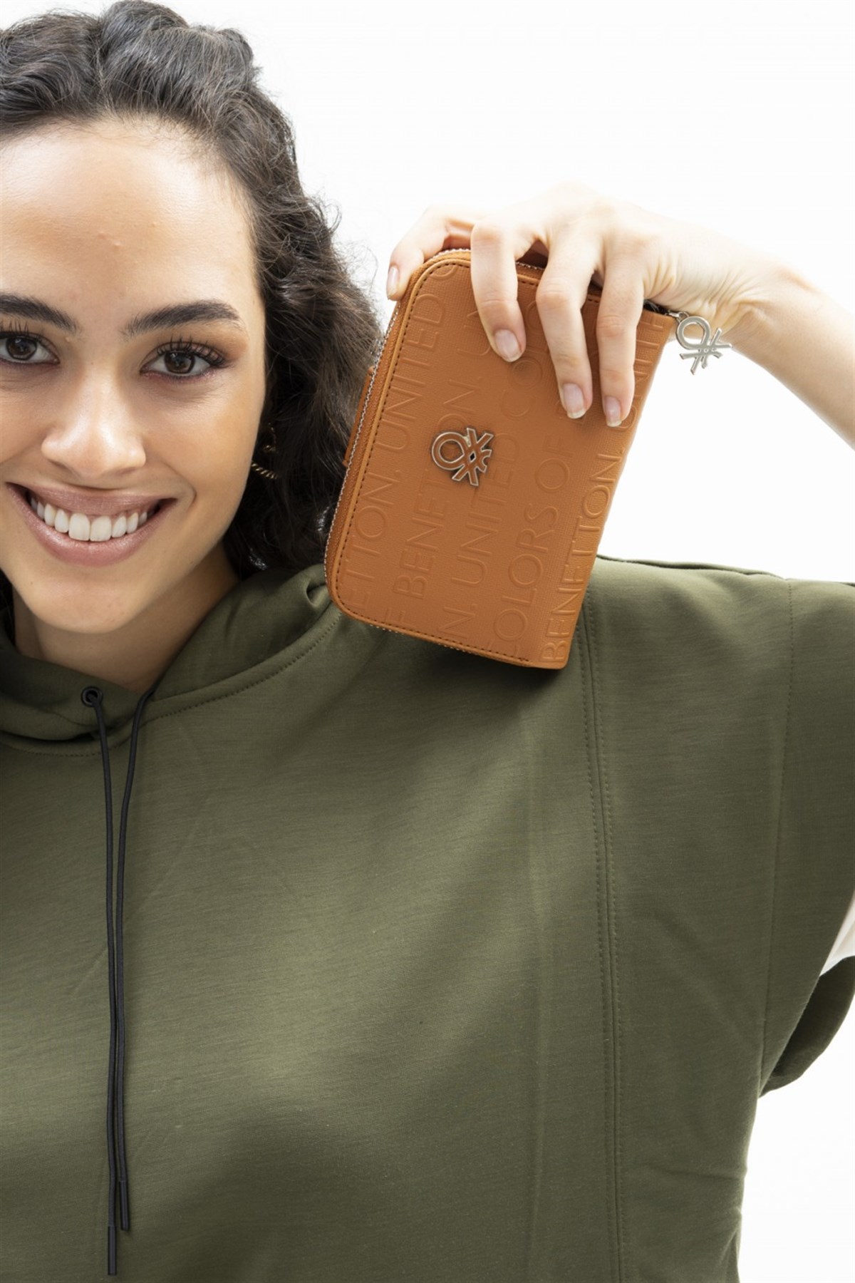 Benetton bnt 843 Kadın Cüzdan Camel