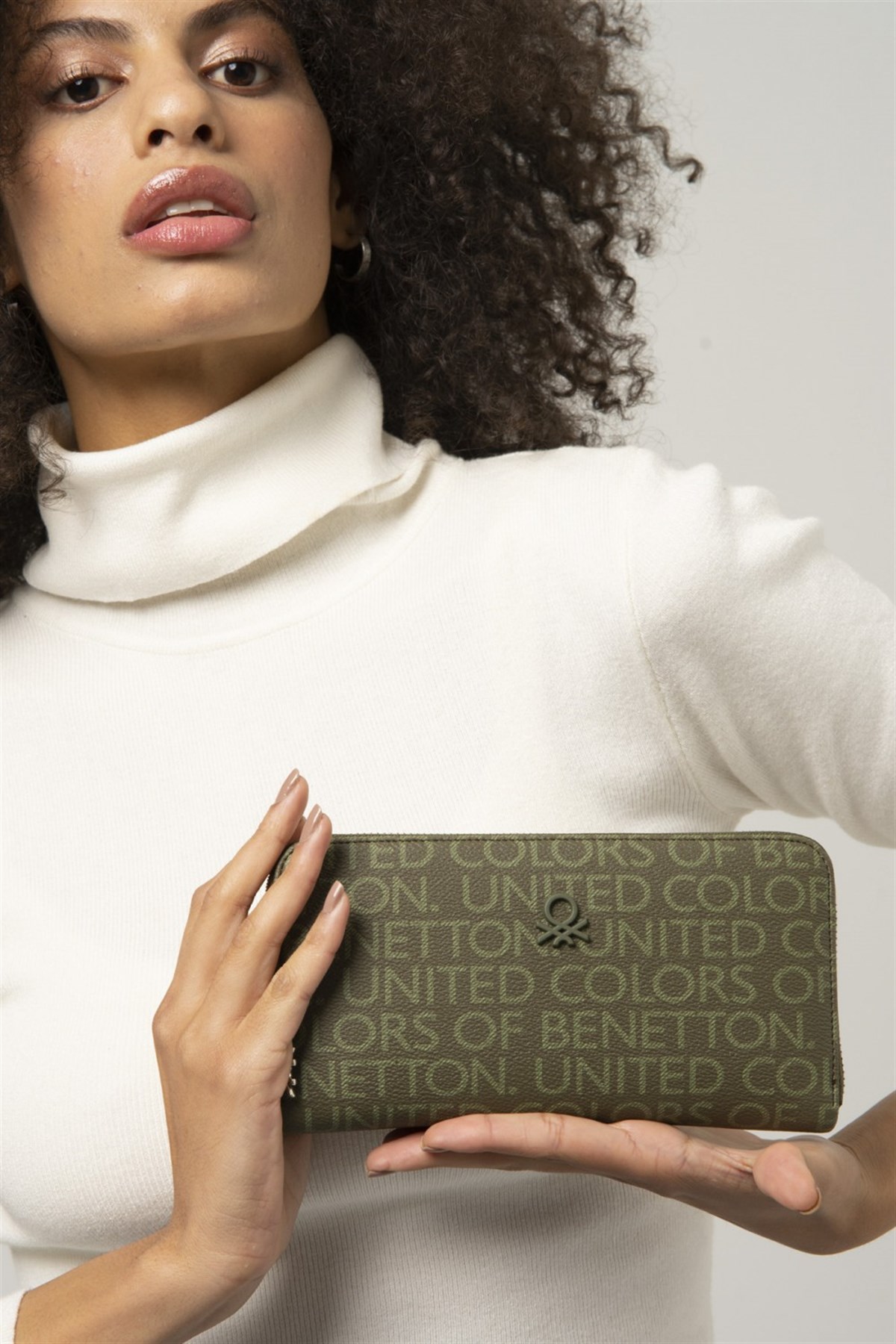 Benetton bnt 846 Kadın Cüzdan Haki