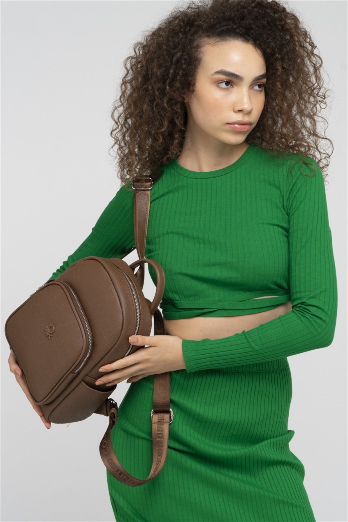 Benetton bnt 853 Kadın Sırt Çantası bnt 853 Kahve