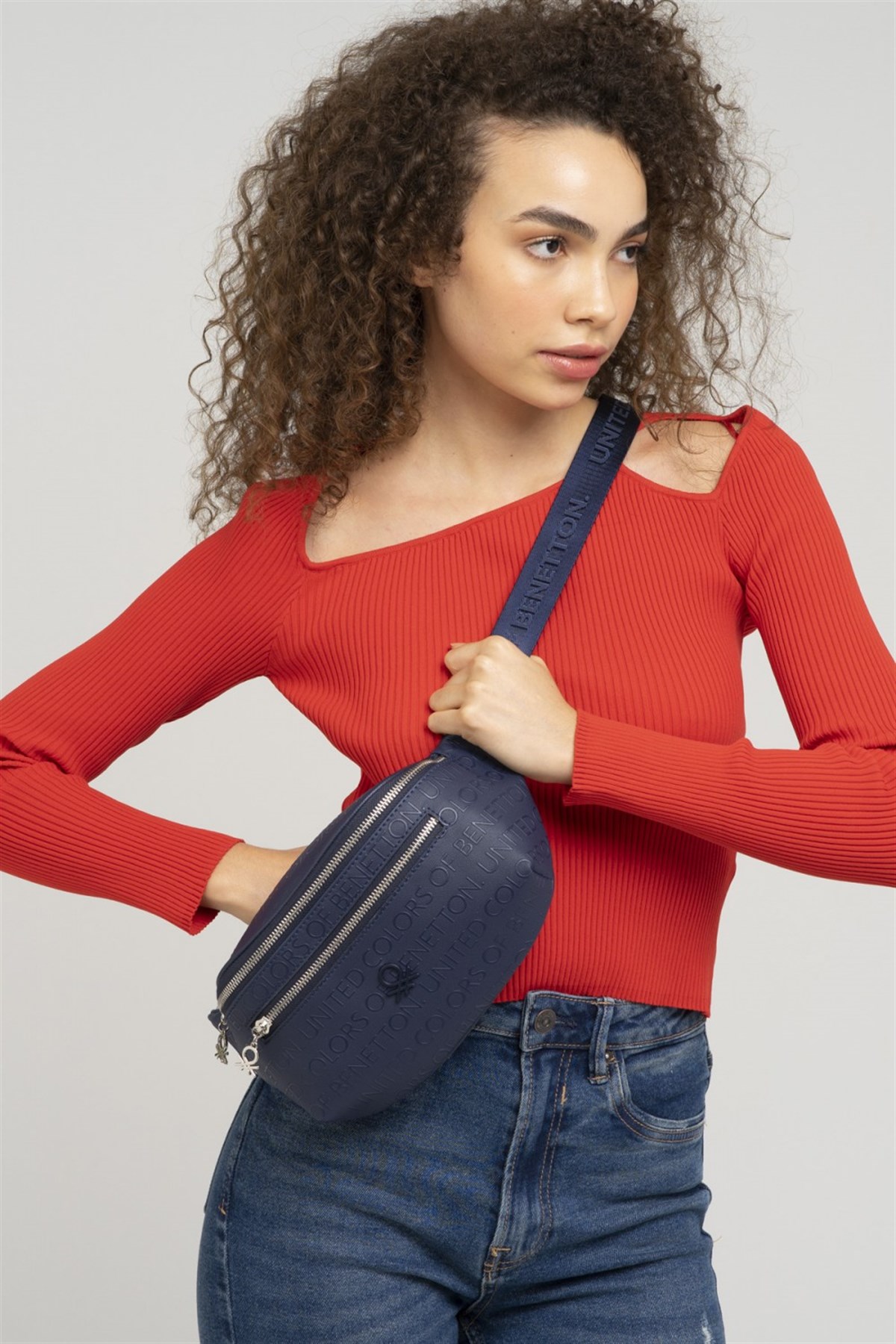 Benetton bnt 859 Kadın Freebag Lacivert