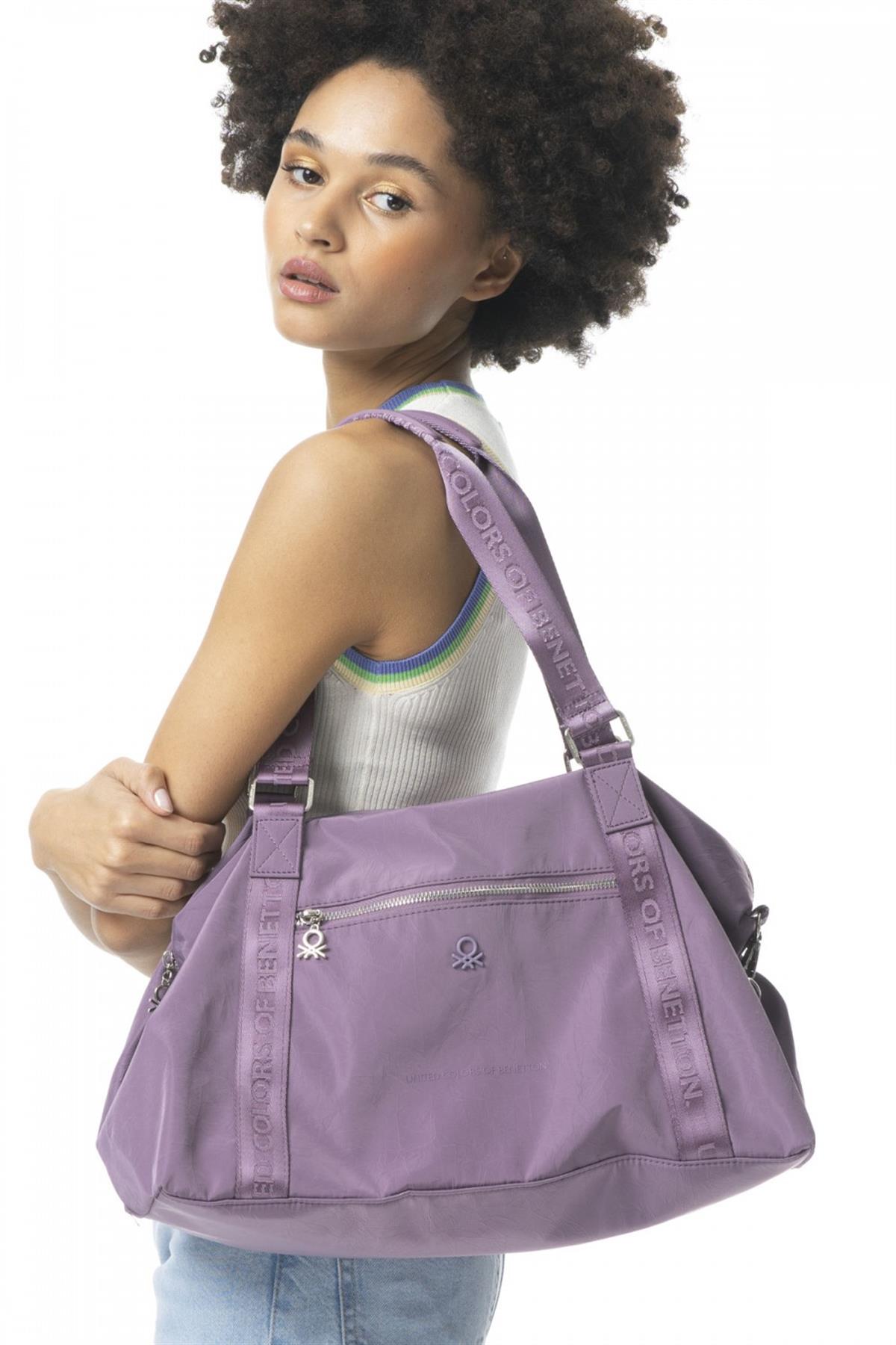 Benetton bnt 894 Kadın Omuz Çantası Lila