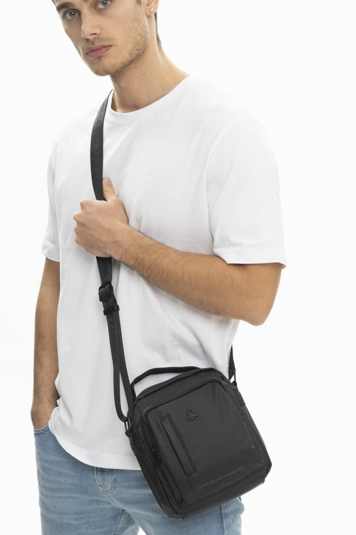 Benetton bnt 896 Unisex Çapraz Çanta Siyah