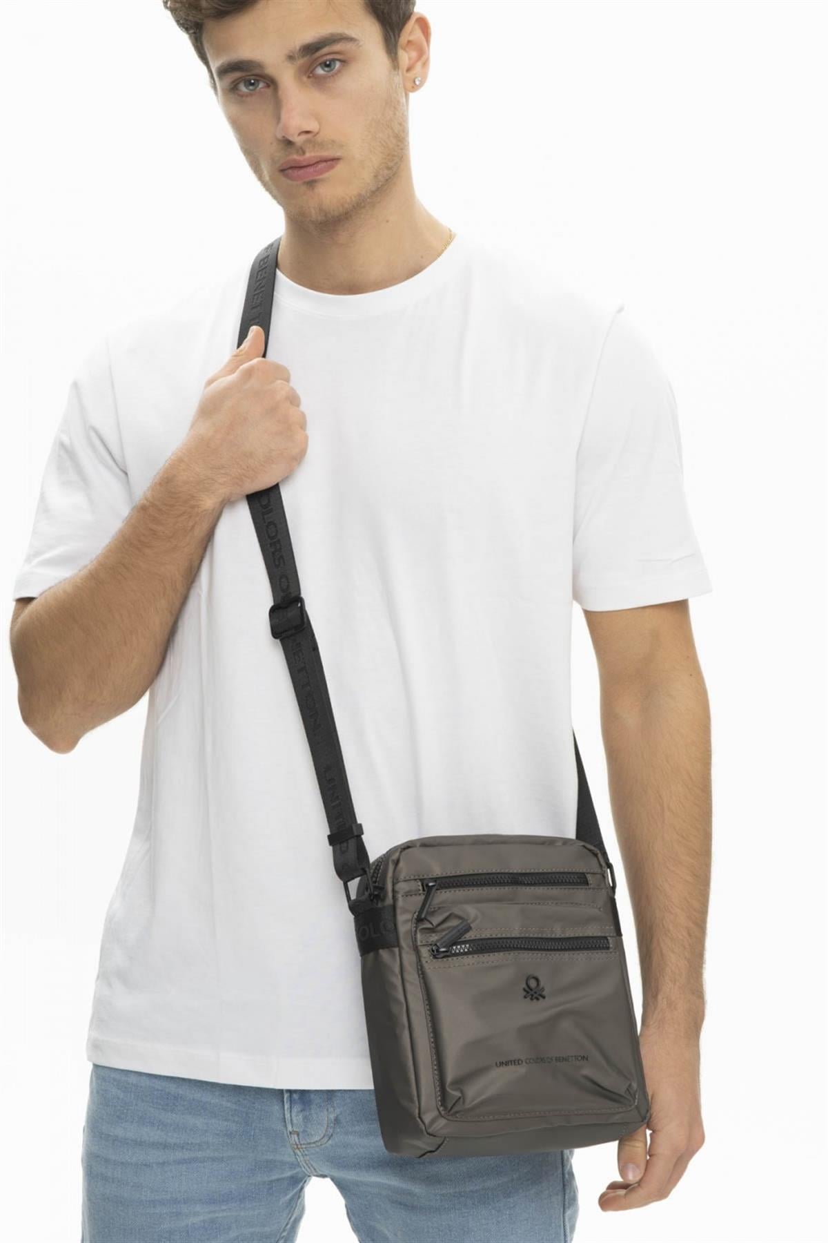 Benetton bnt 901 Unisex Çapraz Çanta Bronz