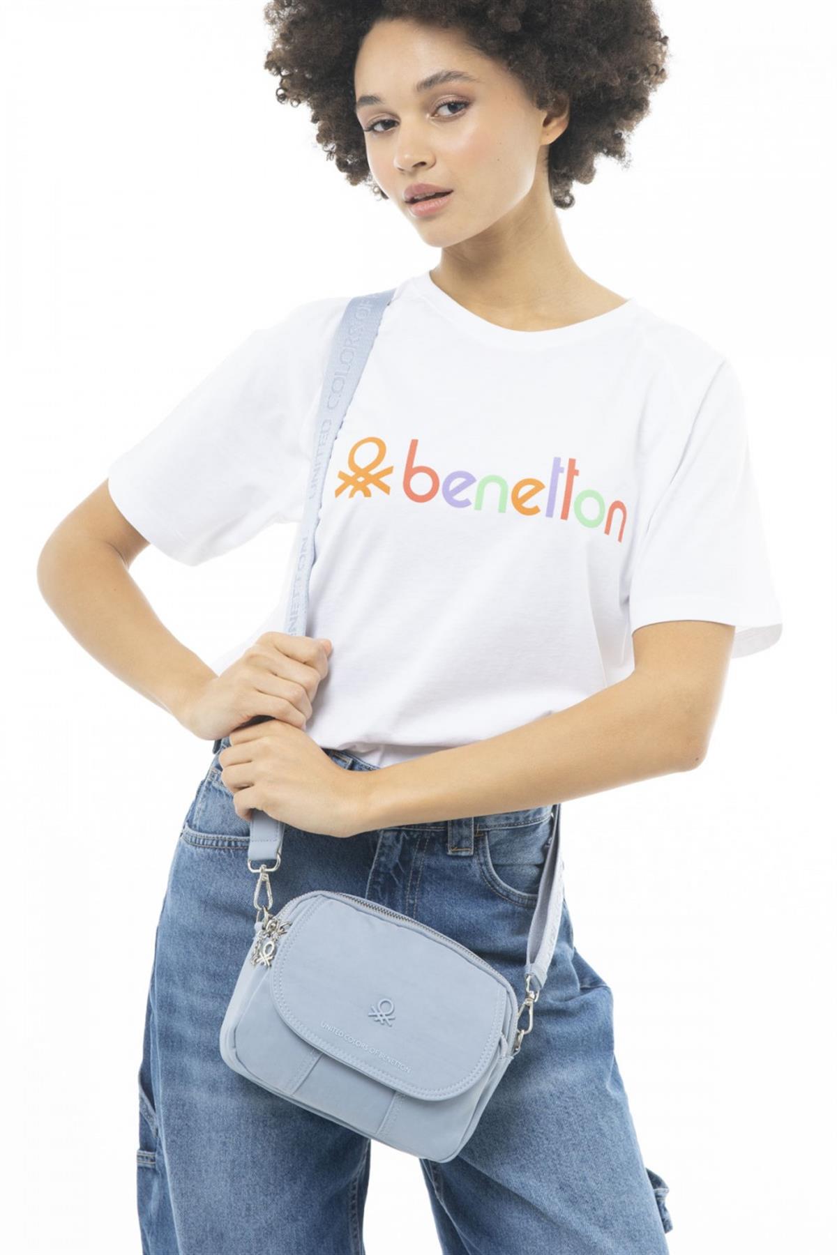 Benetton bnt 910 Kadın Çapraz Çanta Mavi