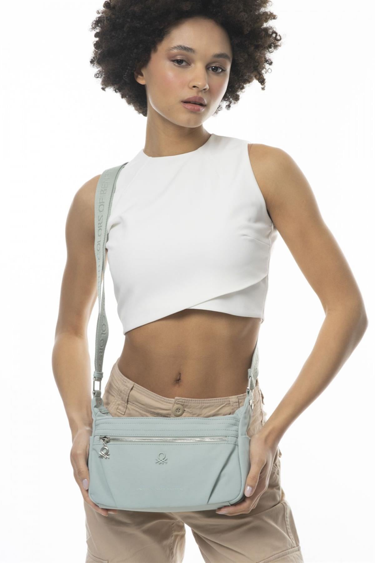 Benetton bnt 913 Kadın Çapraz Çanta Su Yeşili