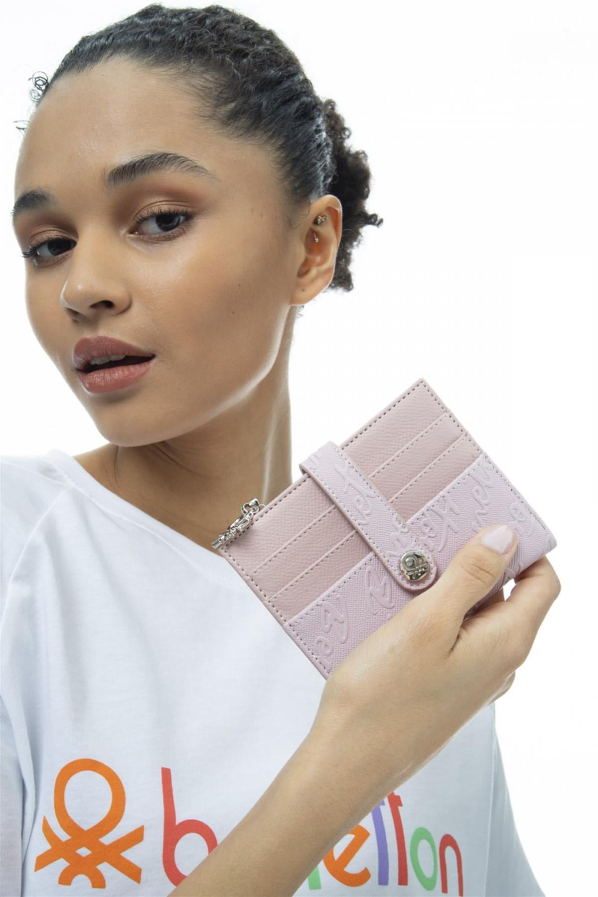 Benetton bnt 987 Kadın Cüzdan Pembe