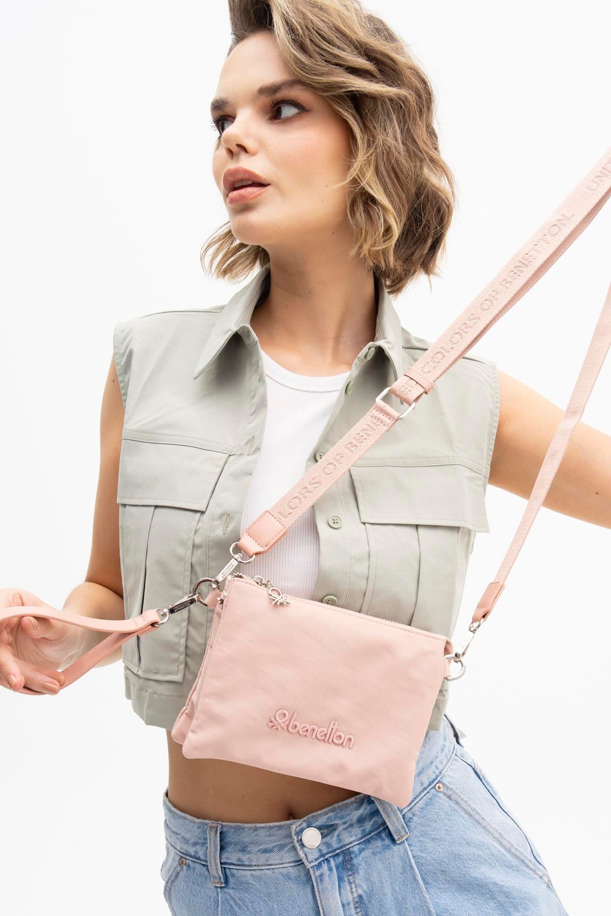 Benetton BNT1199 Kadın Pembe Omuz Çantası