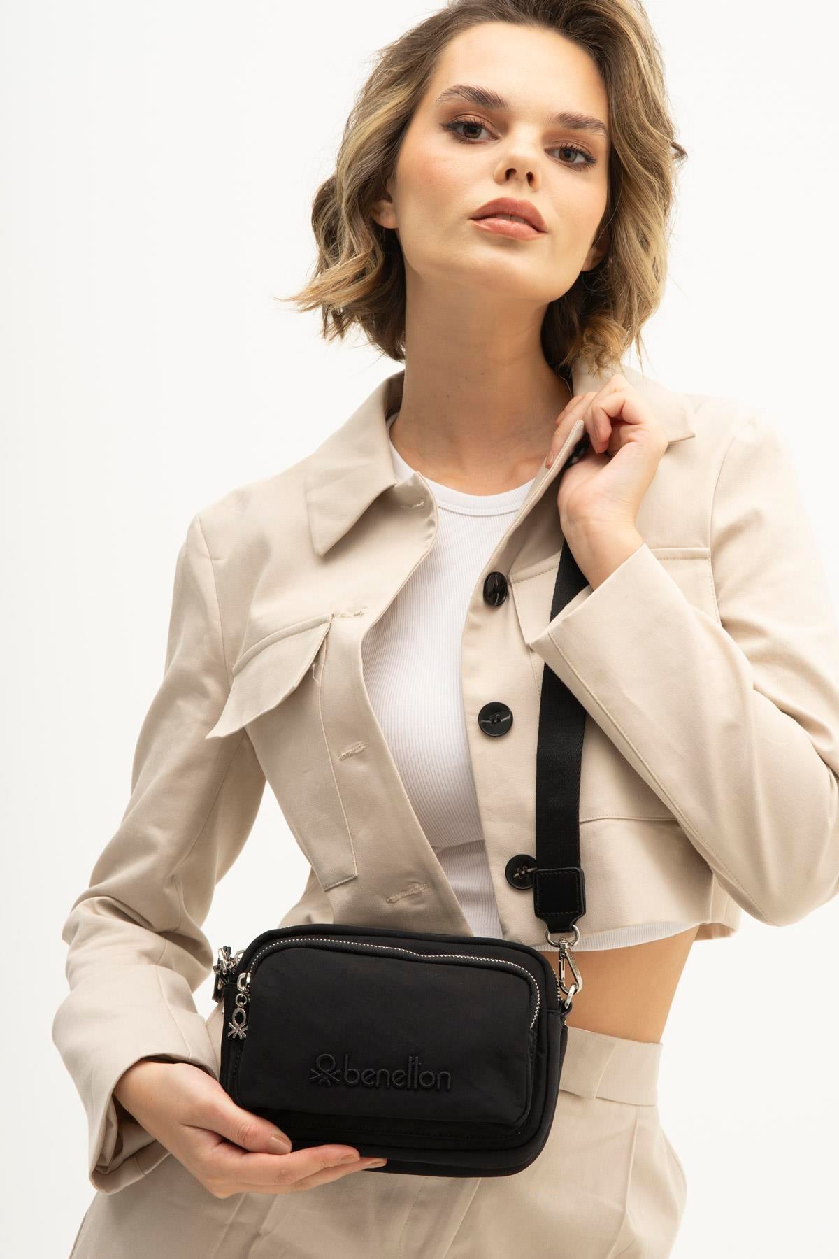 Benetton BNT1200 Kadın Çapraz Çanta Gri