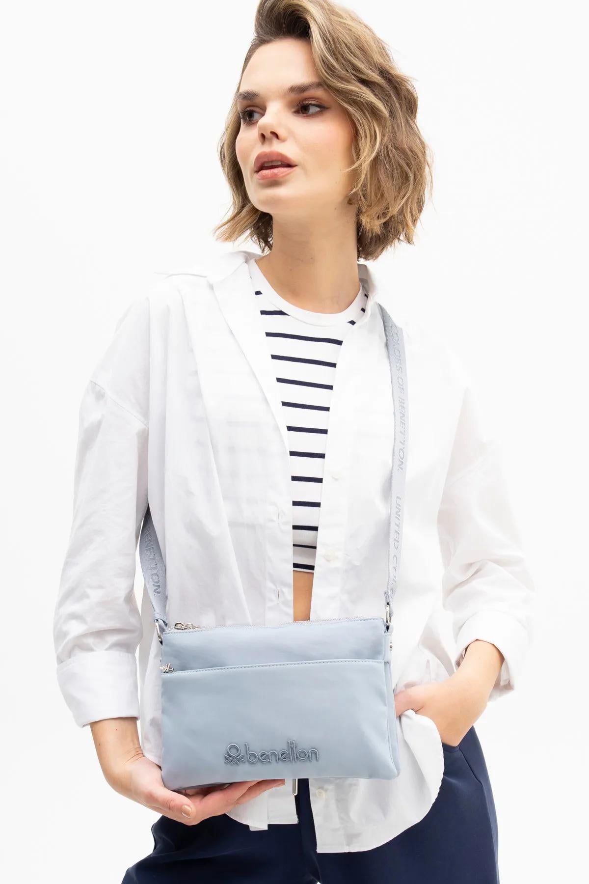 Benetton bnt1200 Kadın Çapraz Çanta Mavi