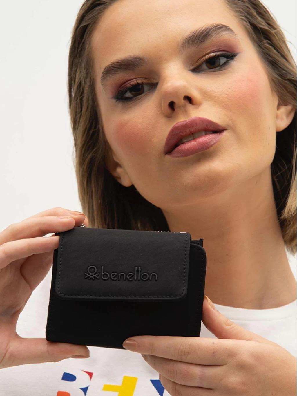 Benetton bnt1216 Kadın Cüzdan Siyah