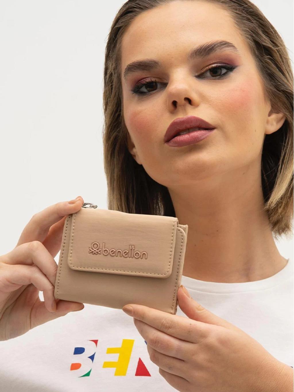 Benetton bnt1216 Kadın Cüzdan Ten