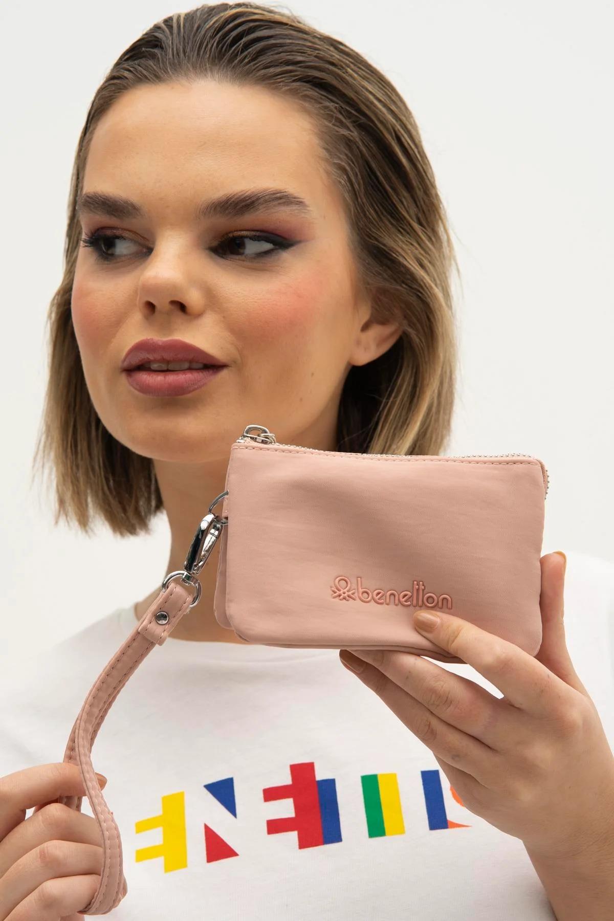 Benetton bnt1255 Kadın Cüzdan Pembe