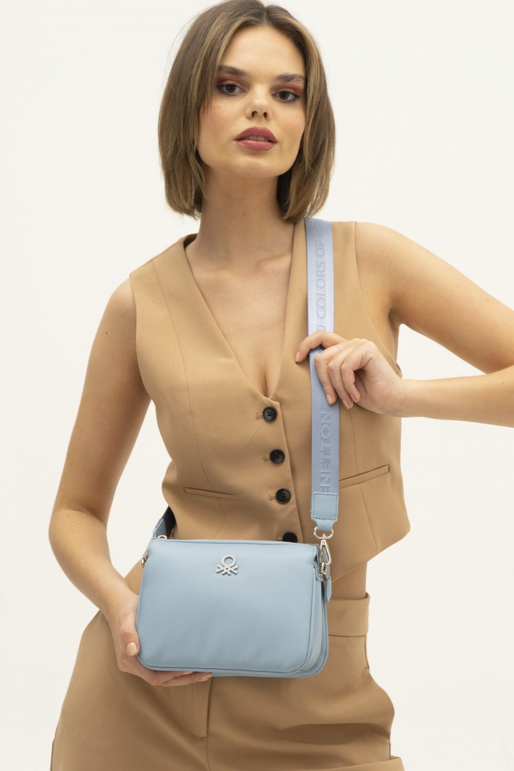 Benetton bnt1270 Kadın Çapraz Çanta Mavi