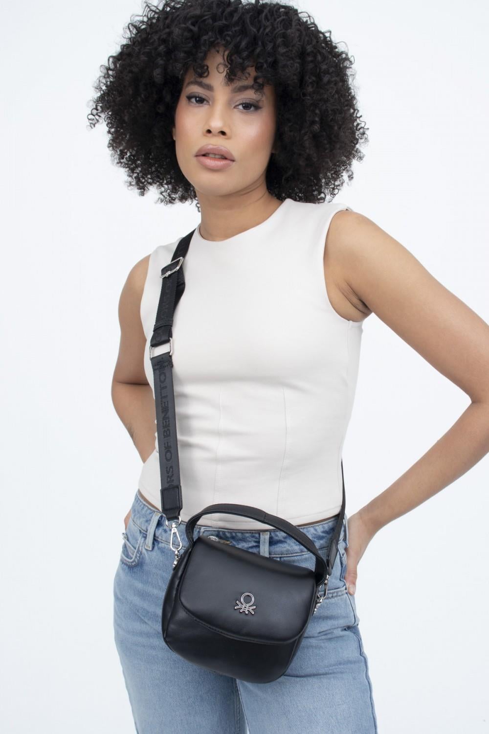 Benetton bnt1272 Kadın El Çantası Siyah