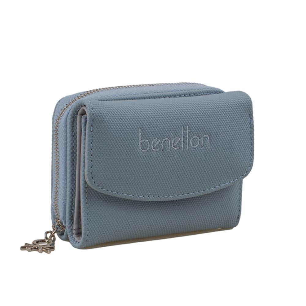 Benetton bnt1299 Kadın Cüzdan Mavi