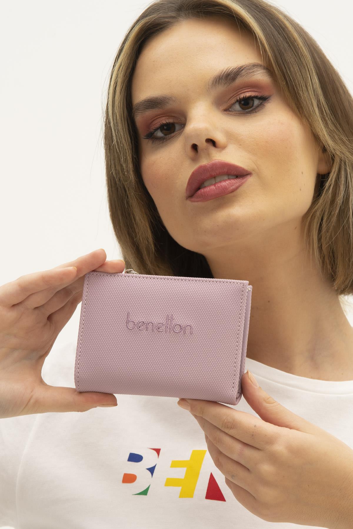 Benetton bnt1302 Kadın Cüzdan Lila