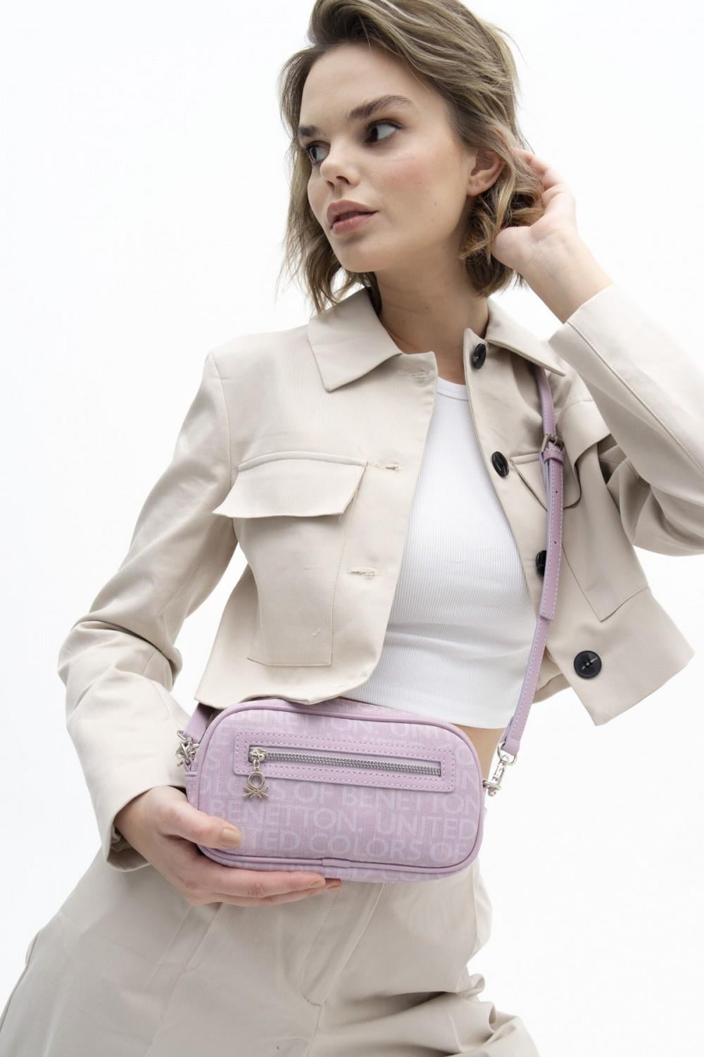 Benetton bnt1319 Kadın Mini Çapraz Çanta Lila