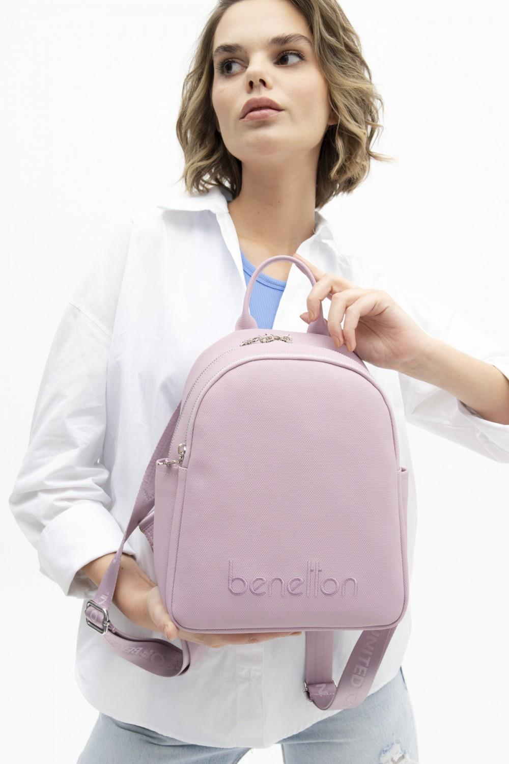 Benetton bnt1344 Kadın Sırt Çantası Lila