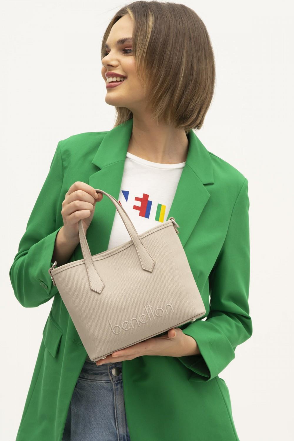Benetton bnt1354 Kadın El ve Omuz Çantası Taş