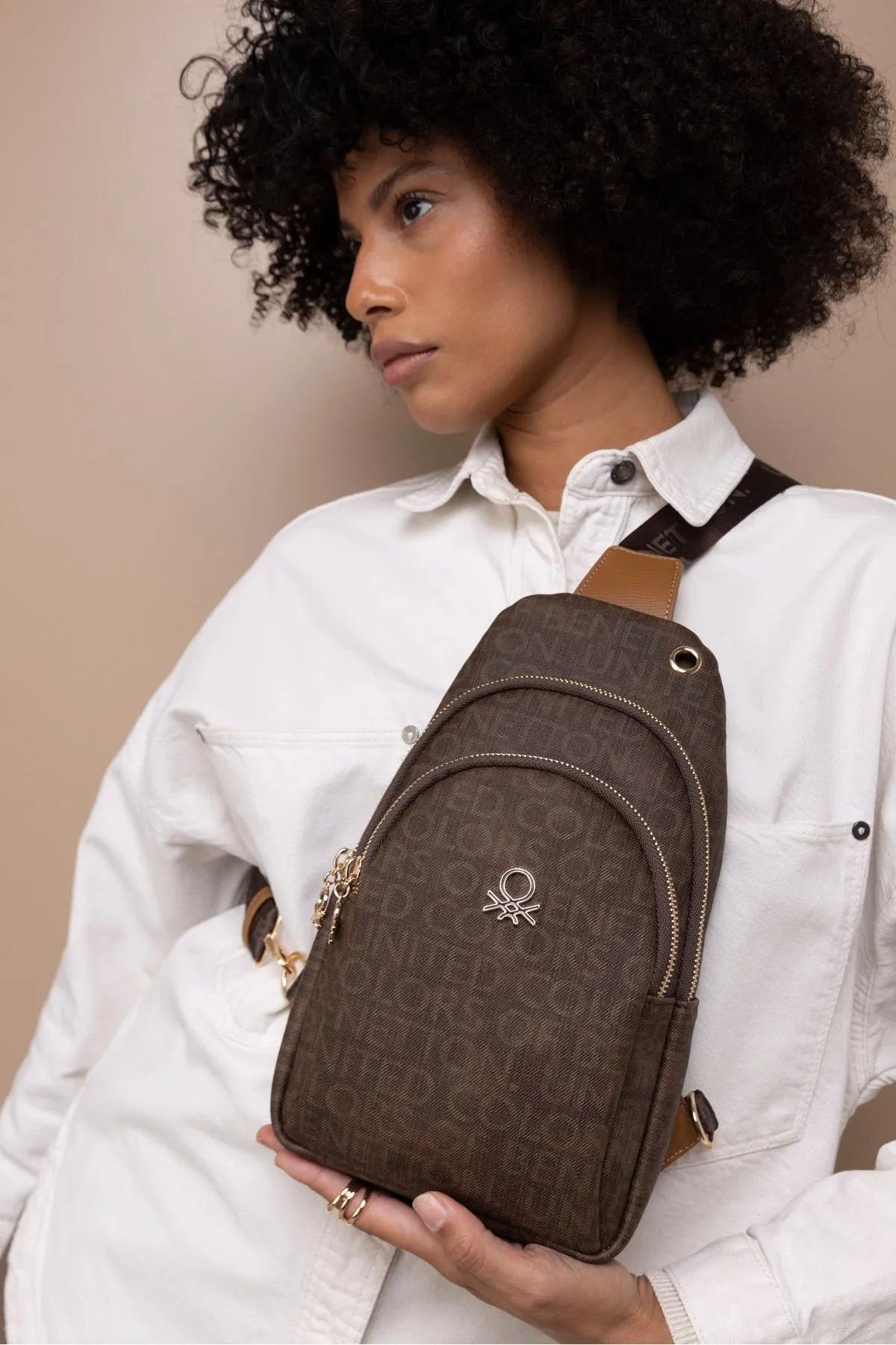 Benetton bnt1380 Kadın Çapraz Çanta Kahve